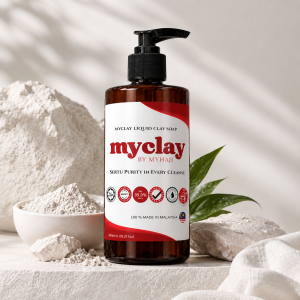 MYCLAY BY MYHAJJ Sabun Cecair Tanah Liat Samak Sertu ORIGINAL (450ml)